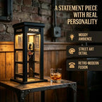 Vintage Telephone Booth Desk Lamp – Retro Nightstand Light with Free Shipping