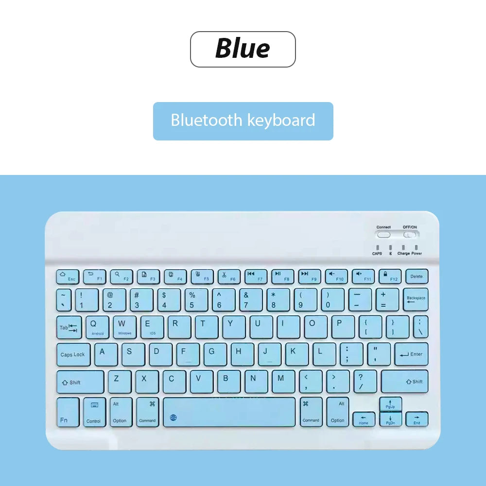 Bluetooth Wireless Keyboard and Mouse Set – Universal Mini Keyboard Combo for iPad, Tablet, Phone & Laptop