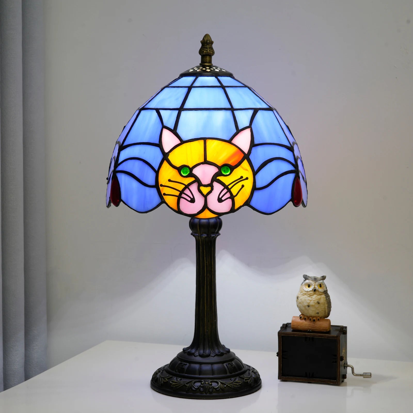 Cute Black Cat Bedside Table Lamp – Vintage Animal Desk Lamp with Free Shipping