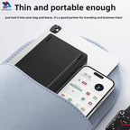 MINGCVIL Mini Foldable Bluetooth Keyboard – Rechargeable Slim Portable Wireless Keyboard for iOS, Windows & Android
