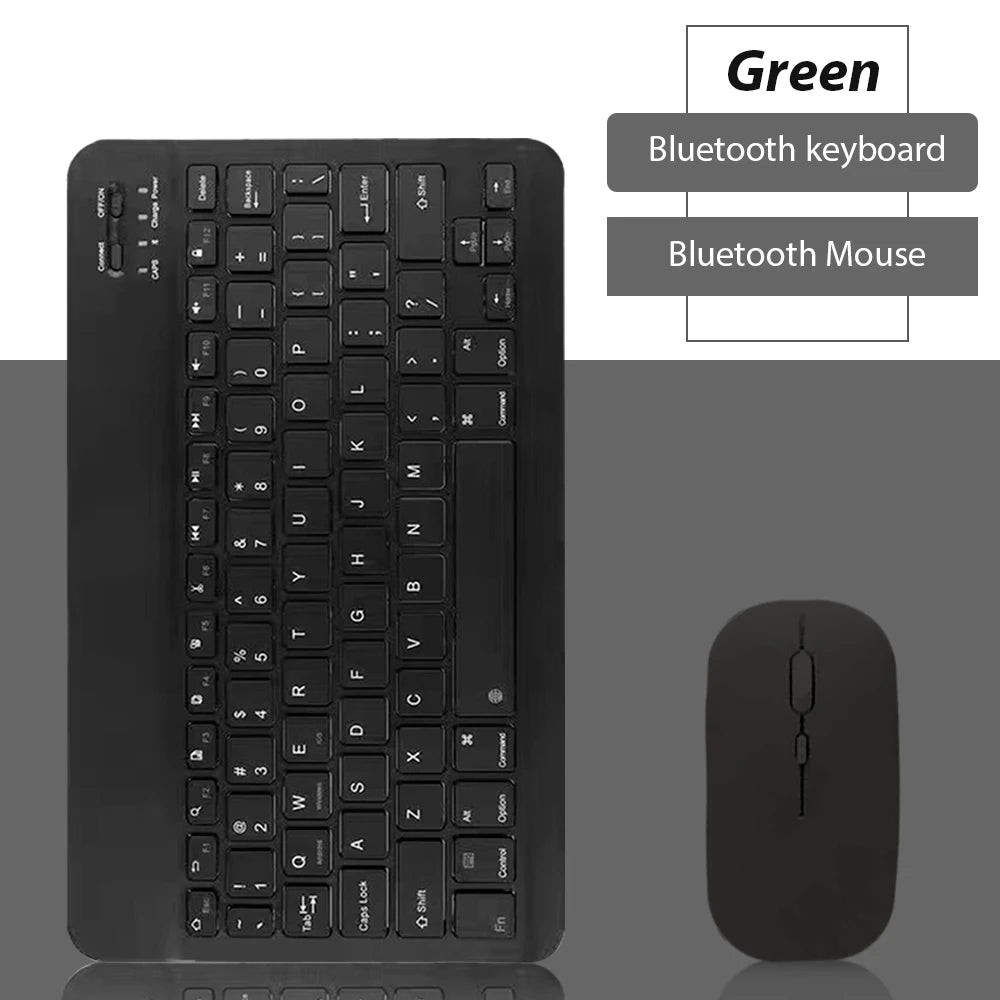 Bluetooth Wireless Keyboard and Mouse Set – Universal Mini Keyboard Combo for iPad, Tablet, Phone & Laptop