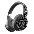Wireless Bluetooth 5.0 Over-Ear Headphones – Graffiti Foldable Headset with Mic, Hi-Fi Stereo & Free Shipping