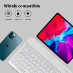 Bluetooth Wireless Keyboard and Mouse Set – Universal Mini Keyboard Combo for iPad, Tablet, Phone & Laptop