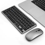 Wireless Keyboard and Mouse Set – Bluetooth 5.0 & 2.4G Mini Keyboard Mouse Combo for Laptop, PC & Tablet