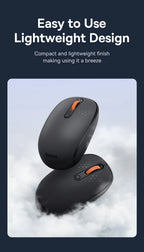 Baseus Wireless Bluetooth Mouse – Silent 2.4G USB Computer Mouse for Laptop, PC, MacBook & Tablet