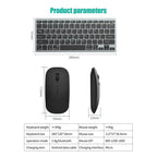 Wireless Keyboard and Mouse Set – Bluetooth 5.0 & 2.4G Mini Keyboard Mouse Combo for Laptop, PC & Tablet