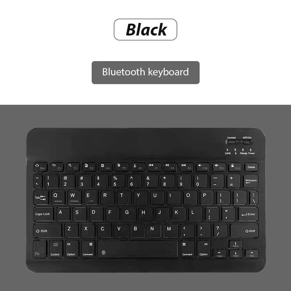 Bluetooth Wireless Keyboard and Mouse Set – Universal Mini Keyboard Combo for iPad, Tablet, Phone & Laptop
