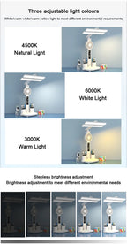 3-in-1 LED Desk Lamp with Fan and Phone Holder