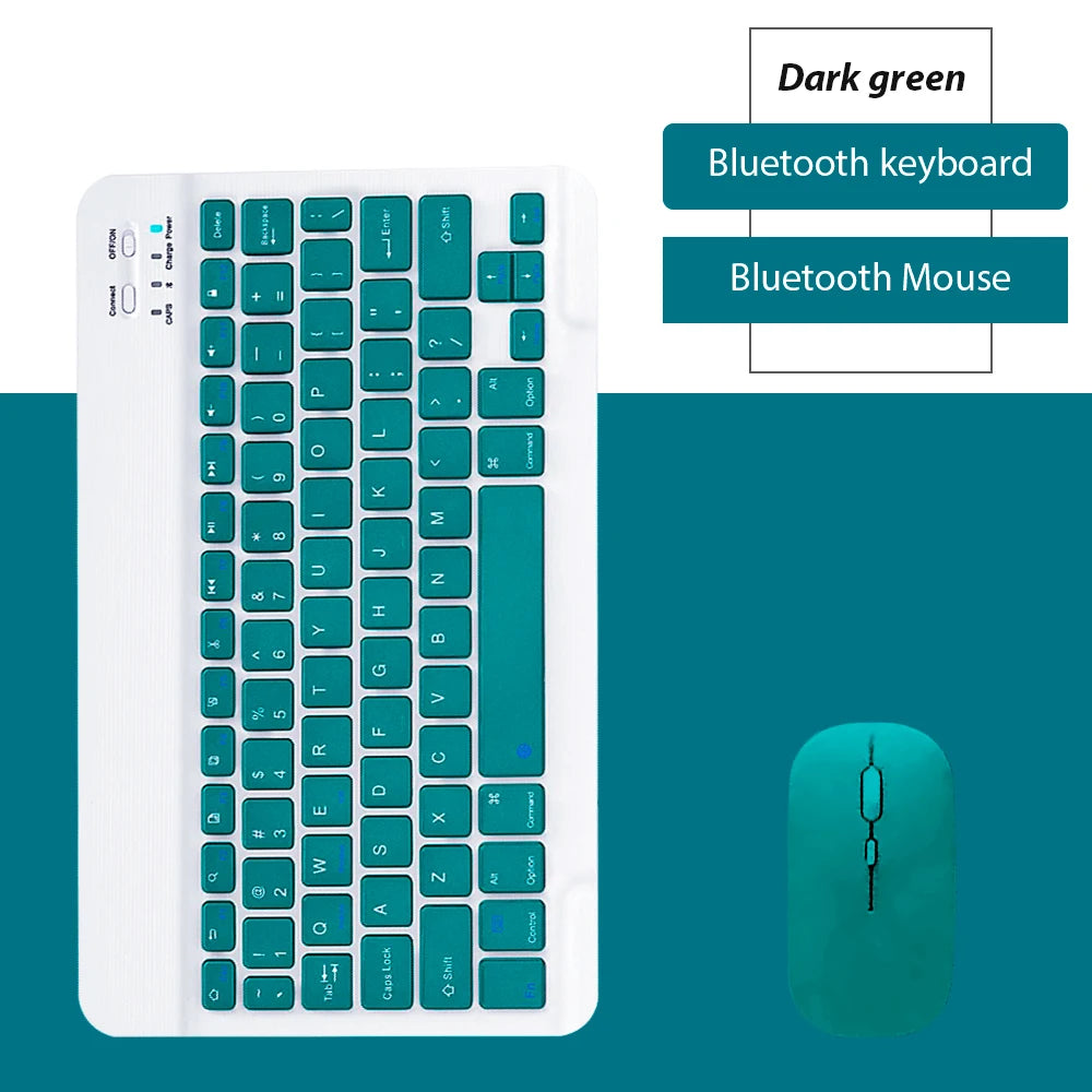 Bluetooth Wireless Keyboard and Mouse Set – Universal Mini Keyboard Combo for iPad, Tablet, Phone & Laptop