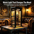 Vintage Telephone Booth Desk Lamp – Retro Nightstand Light with Free Shipping