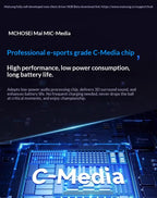 MCHOSE V9 Pro Gaming Headset – Bluetooth Wireless PC Gamer Headphones with Microphone, 7.1 Surround Sound & Low Latency
