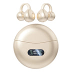 Open Ear Clip Wireless Earbuds – Bluetooth 5.4 ENC Noise Cancelling Headphones with Mic for iOS & Android
