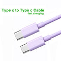 60W USB-C to USB-C Fast Charging Cable – PD Type-C Data Cable for iPhone 15, Samsung, Huawei & Xiaomi