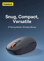 Baseus Wireless Bluetooth Mouse – Silent 2.4G USB Computer Mouse for Laptop, PC, MacBook & Tablet
