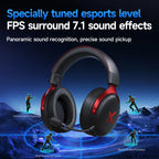 MCHOSE V9 Pro Gaming Headset – Bluetooth Wireless PC Gamer Headphones with Microphone, 7.1 Surround Sound & Low Latency