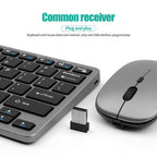 Wireless Keyboard and Mouse Set – Bluetooth 5.0 & 2.4G Mini Keyboard Mouse Combo for Laptop, PC & Tablet